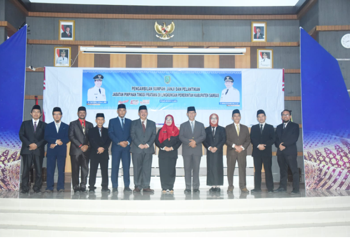 Sekda Sambas Lantik Pejabat Pimpinan Tinggi Pratama untuk Perkuat Layanan Pemerintahan