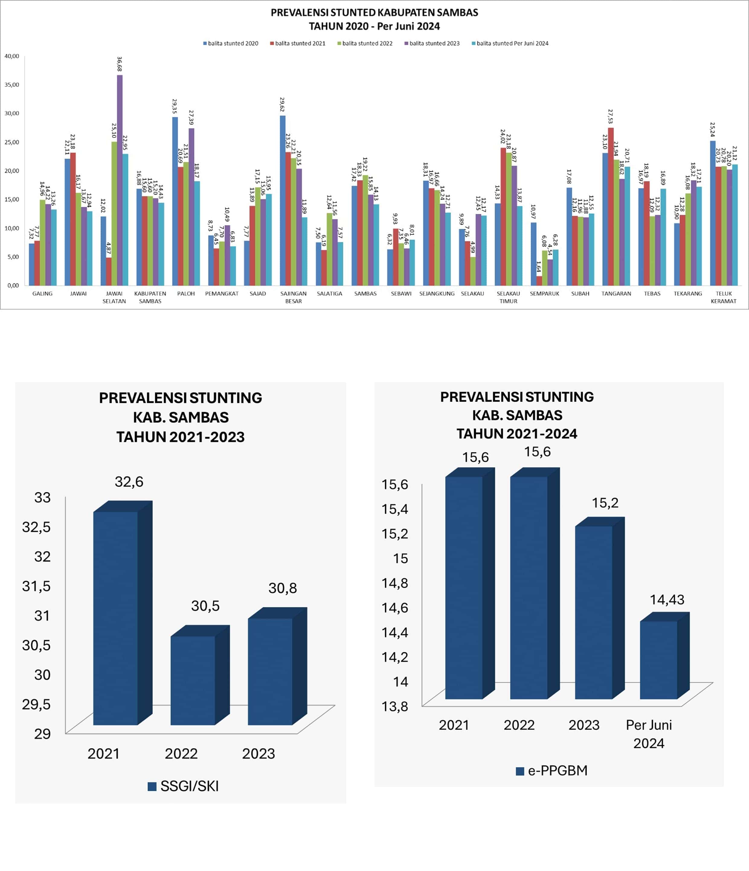 Profil Prevalensi Stunting Periode 2021-Juni 2024