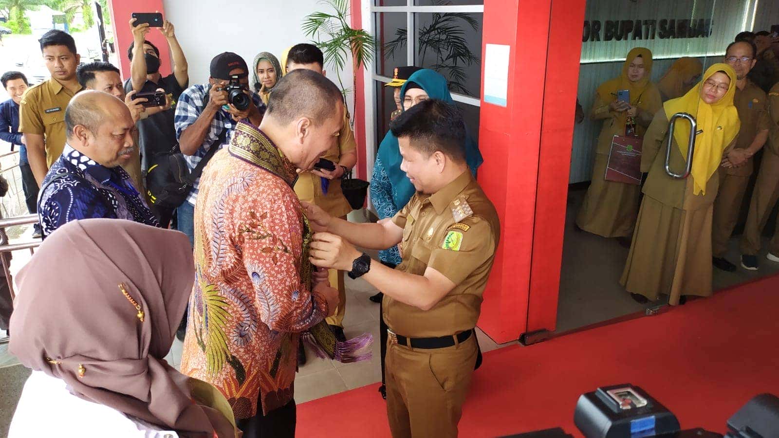 Bupati Satono Sambut Kunjungan KKN Kebangsaan XI di Kabupaten Sambas