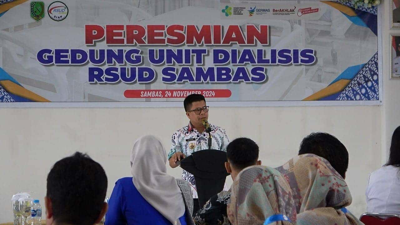 Bupati Sambas Resmikan Unit Dialisis RSUD Sambas, Langkah Baru Tingkatkan Pelayanan Kesehatan