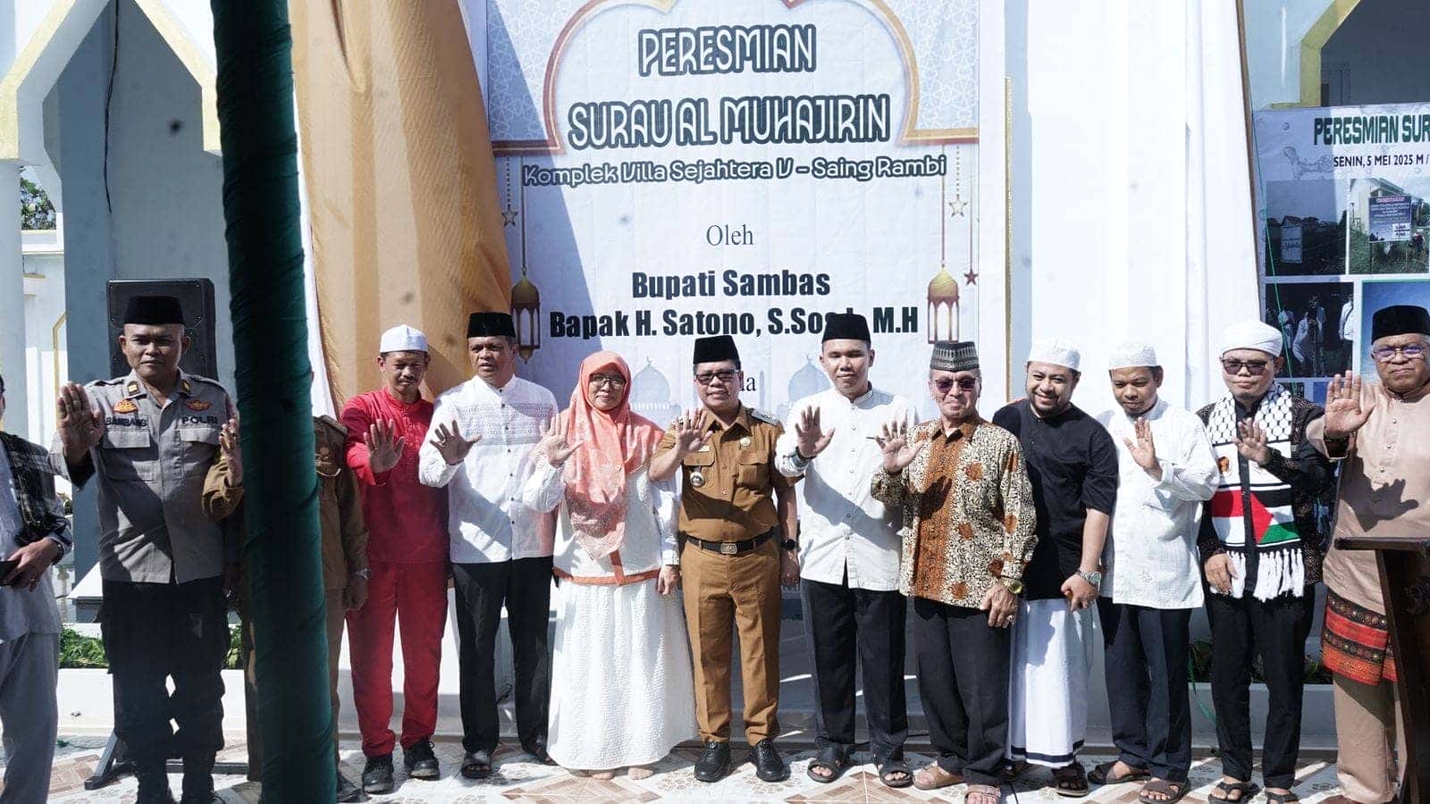 Bupati Satono Resmikan Surau Al Muhajirin, Tegaskan Pentingnya Memakmurkan Rumah Ibadah