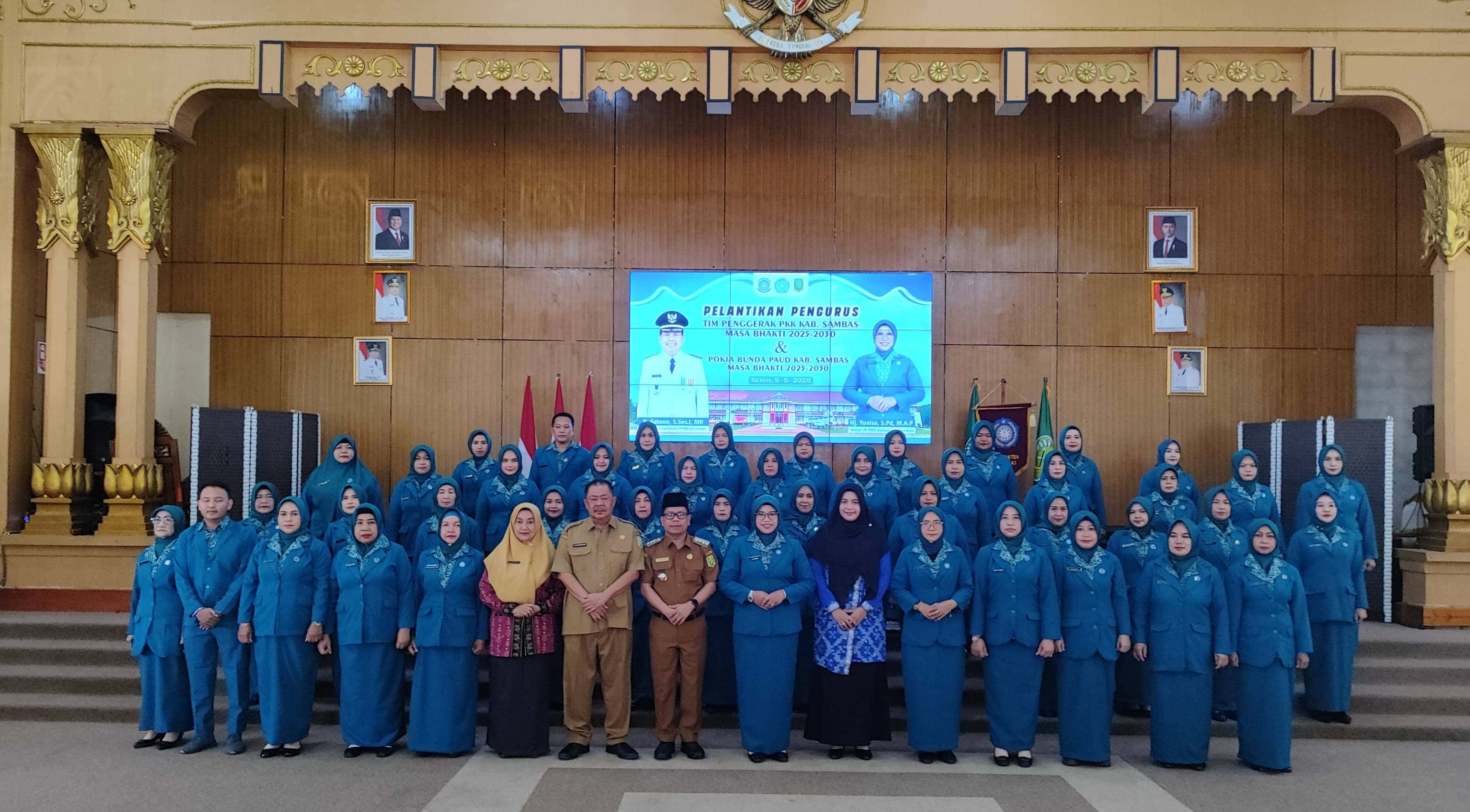 Yunisa Ajak TP PKK dan Bunda PAUD Sambas Bersinergi Wujudkan Sambas Berkah Berkemajuan