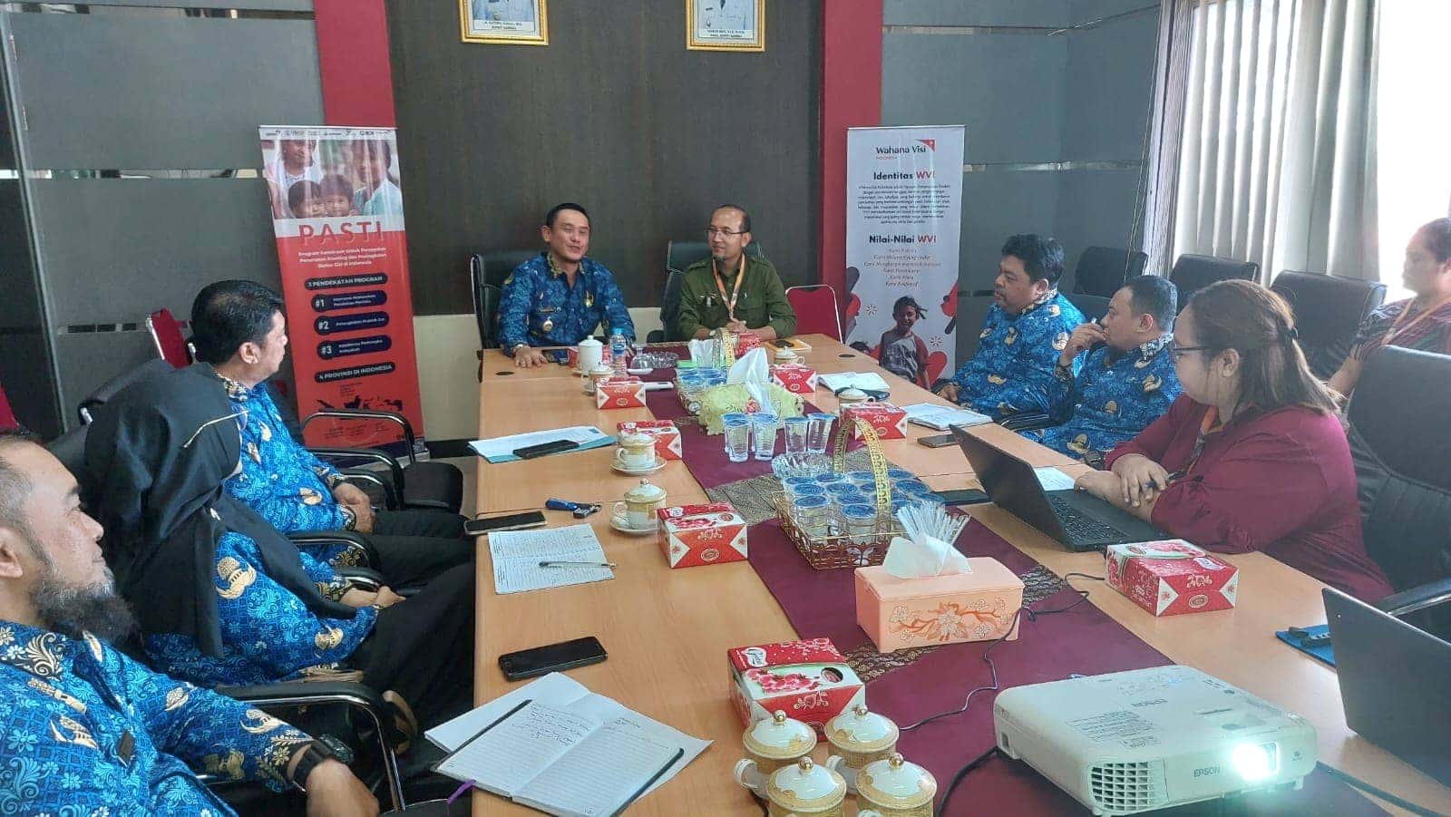 Wabup Fahrur Rofi Audiensi Bersama Wahana Visi Indonesia terkait Program PASTI dan Diskusi Penurunan Stunting