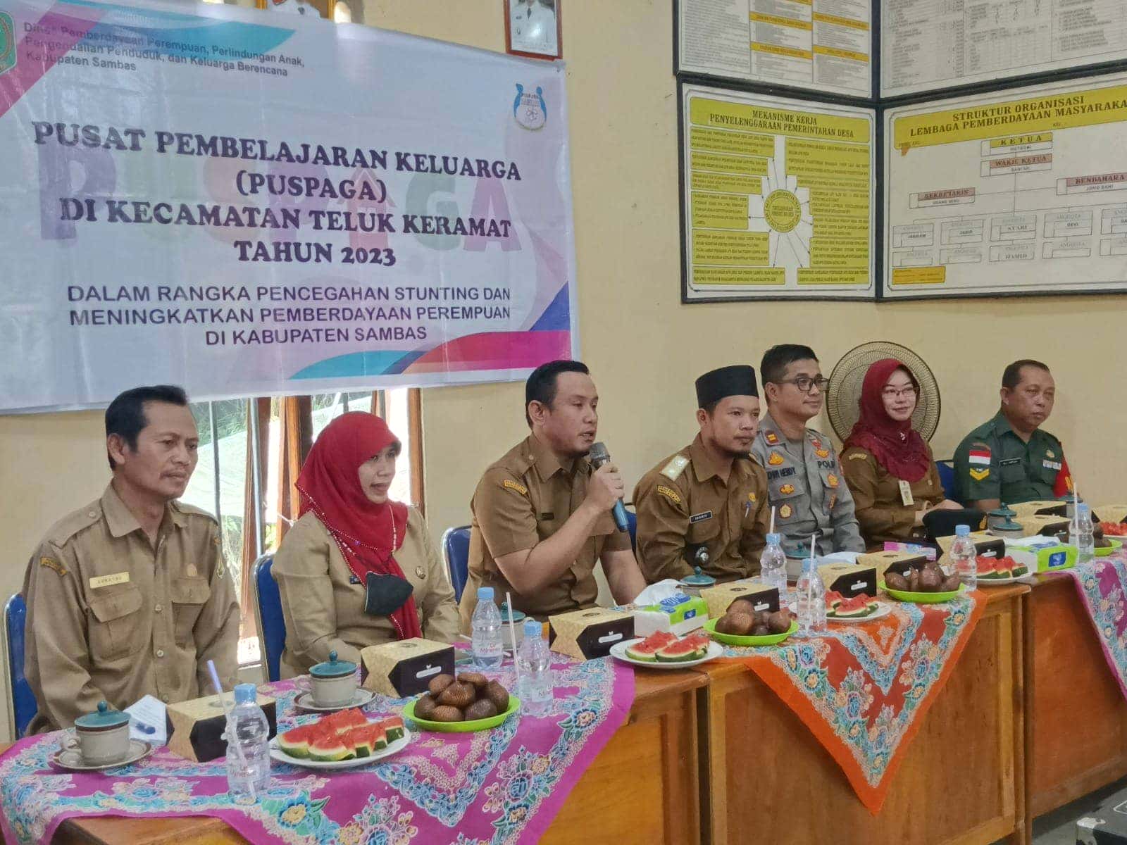 BUKA PUSPAGA DESA SUNGAI KUMPAI, WAKIL BUPATI FAHRUR ROFI HARAPKAN PENURUNAN STUNTING