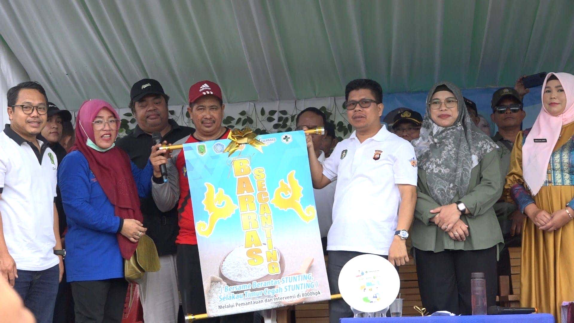 GERMAS SELAKAU TIMUR, BUPATI SATONO LAUNCHING PROGRAM BARRAS SECANTING