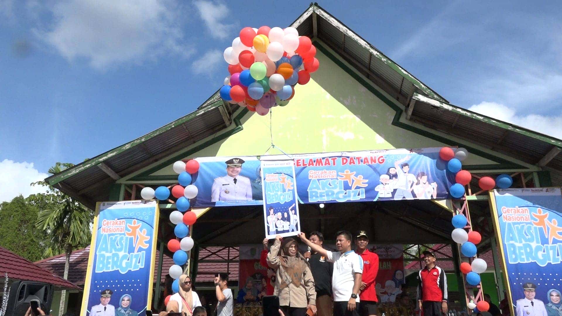 BUPATI SATONO MEMBUKA PENCANANGAN AKSI BERGIZI DI KECAMATAN TEBAS