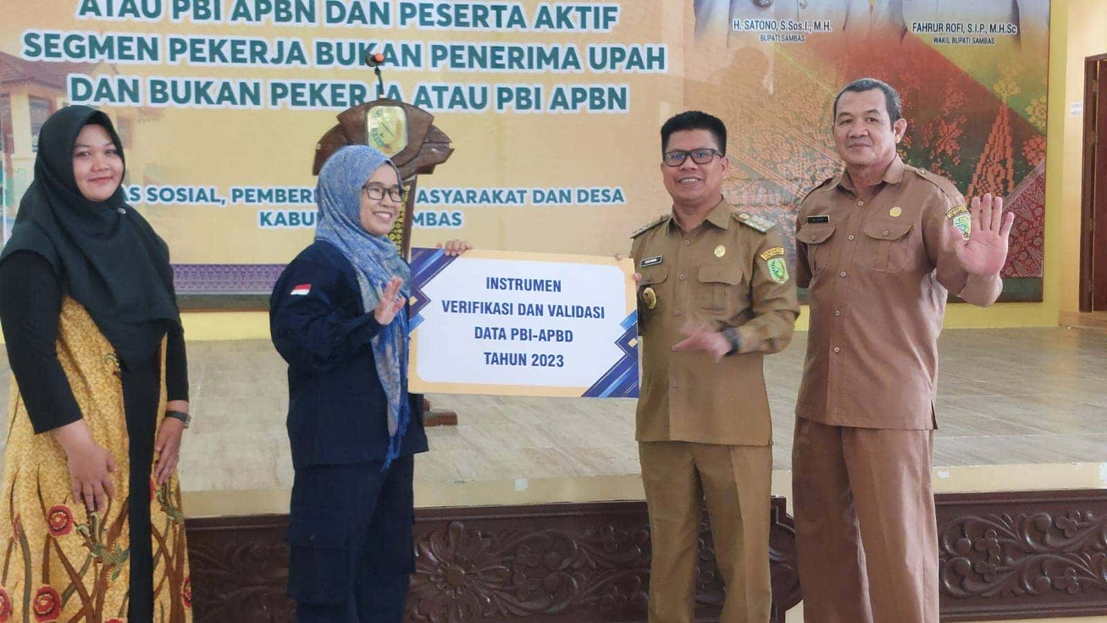 Optimalisasi Pelayanan Jaminan Kesehatan, Bupati Sambas Satono Buka Rakor Verval PBI APBN