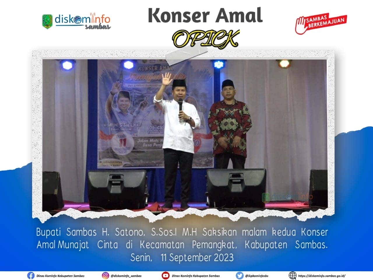 Bupati Satono Harap Konser Amal Opick Perkokoh Ukhuwah Islamiyah Dan Insaniyah