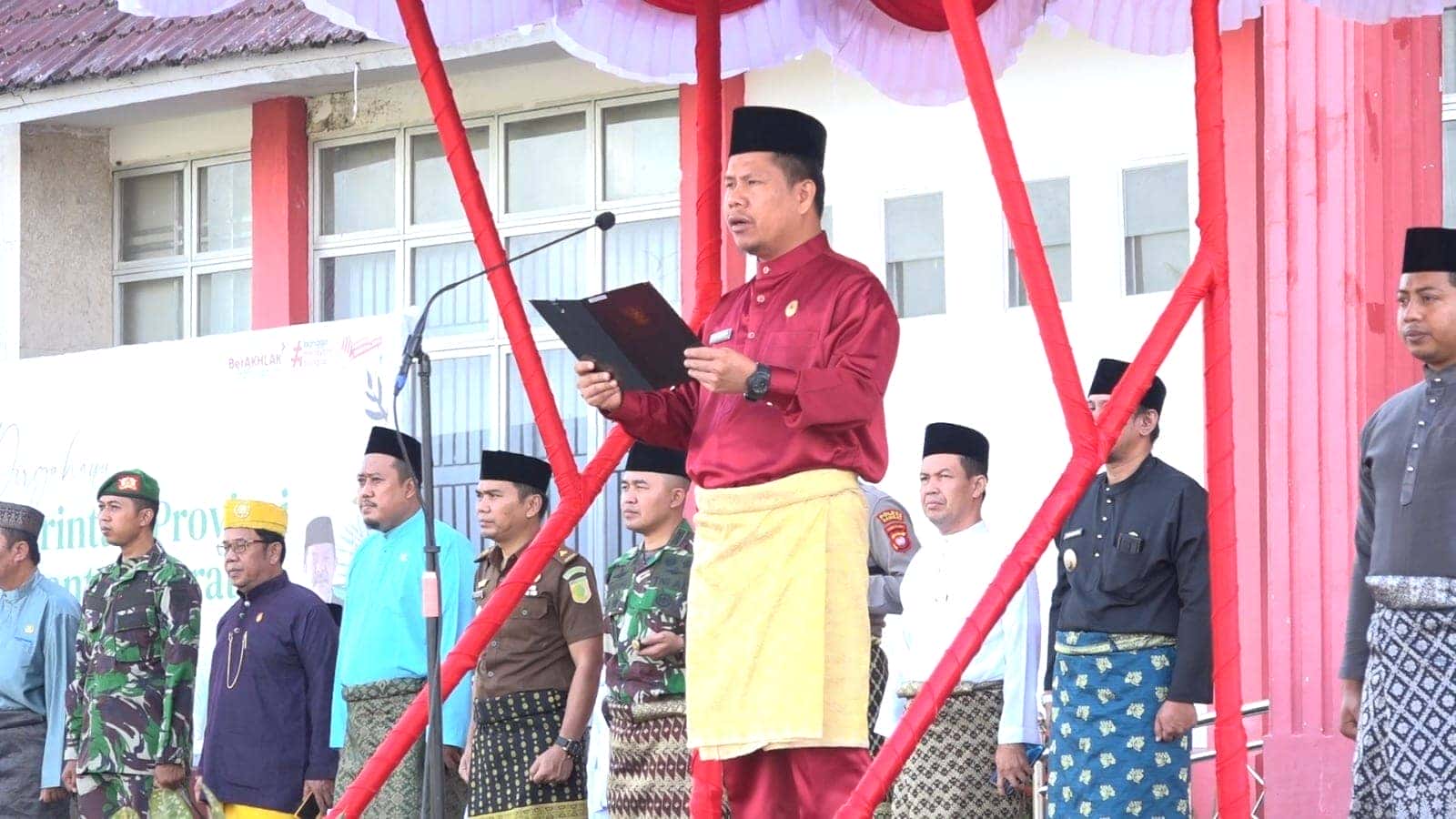 BUPATI SATONO PIMPIN UPACARA HUT KE-66 PEMPROV KALBAR, OPTIMIS KALBAR MAJU DAN BERKEMAJUAN