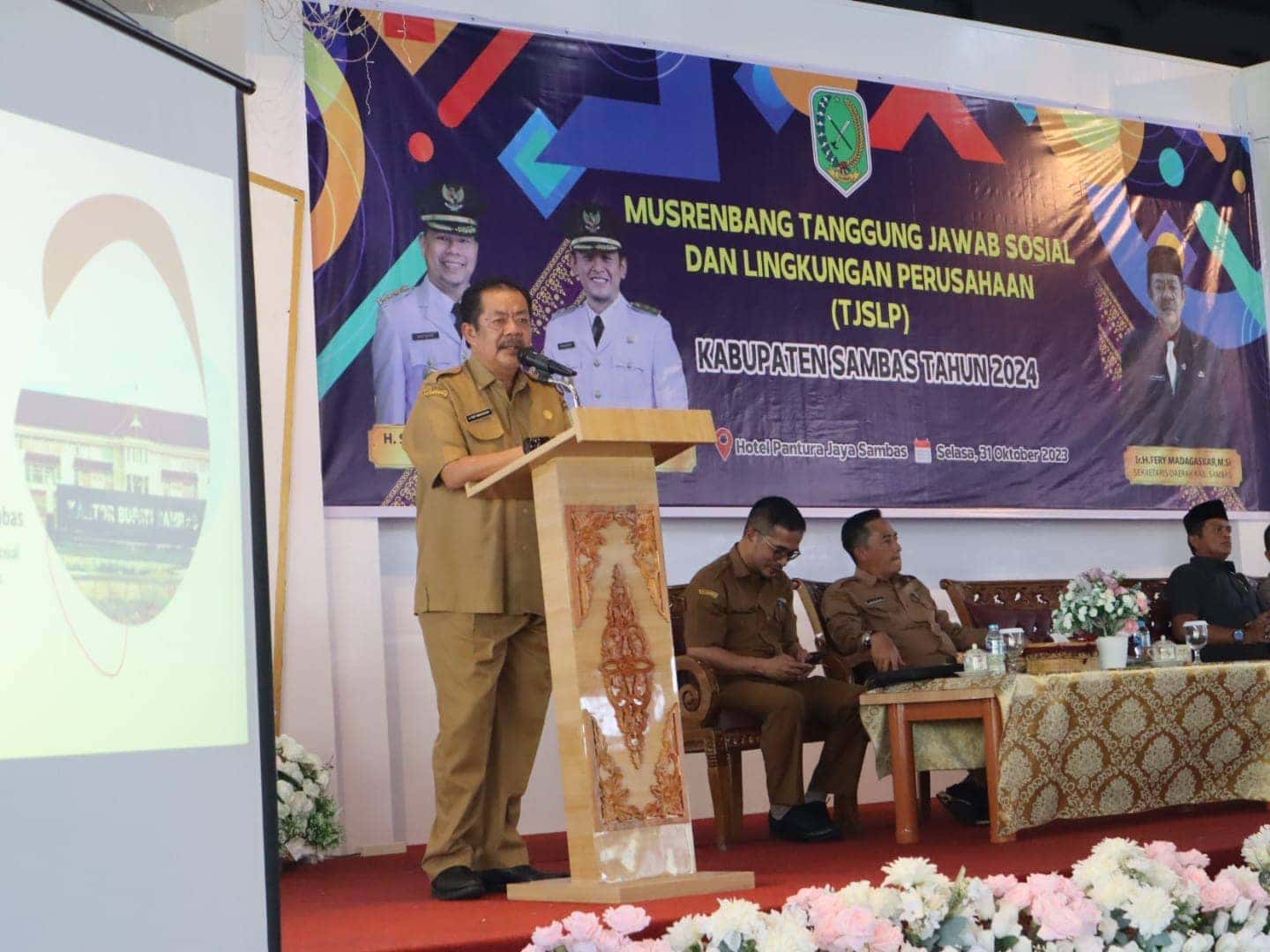 Buka Musrenbang TJSLP, Sekda Sambas Harapkan Kolaborasi Dari Pengusaha