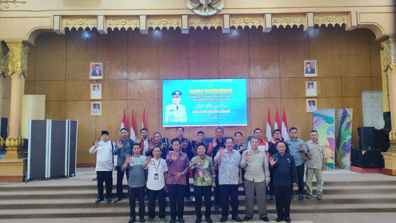 Pemda Sambas Gelar Rakor Pengelolaan Keuangan Desa dan Penyusunan APBDes 2024