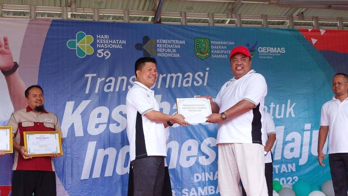 Bupati Satono Apresiasi Insan Kesehatan pada Perngatan KHN ke 59 di Kabupaten Sambas