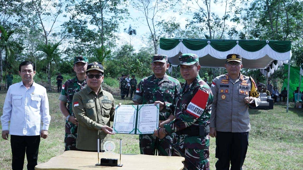 Bupati Satono Ikuti Upacara Pembukaan TMMD Regtas Ke-119 Tahun 2024