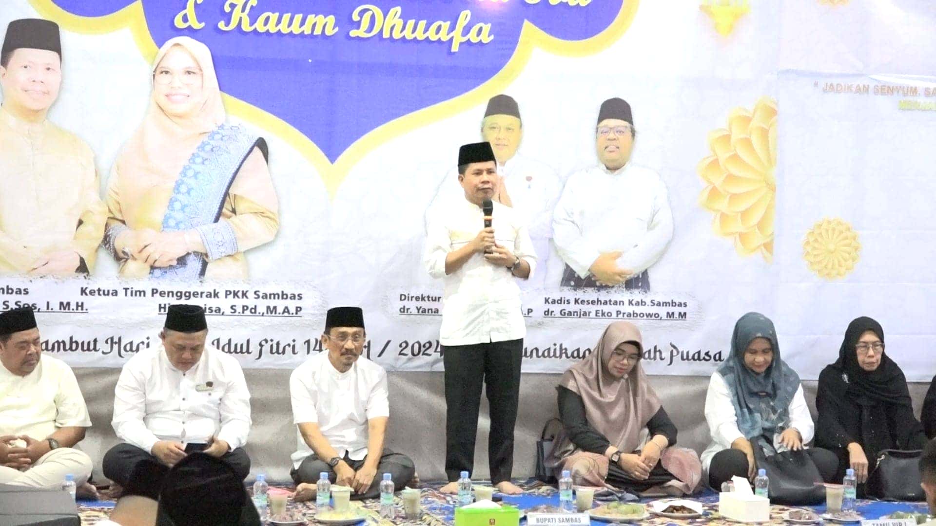 HADIRI BUKBER, BUPATI SAMBAS PUJI KREATIVITAS DAN INOVASI RSUD PEMANGKAT
