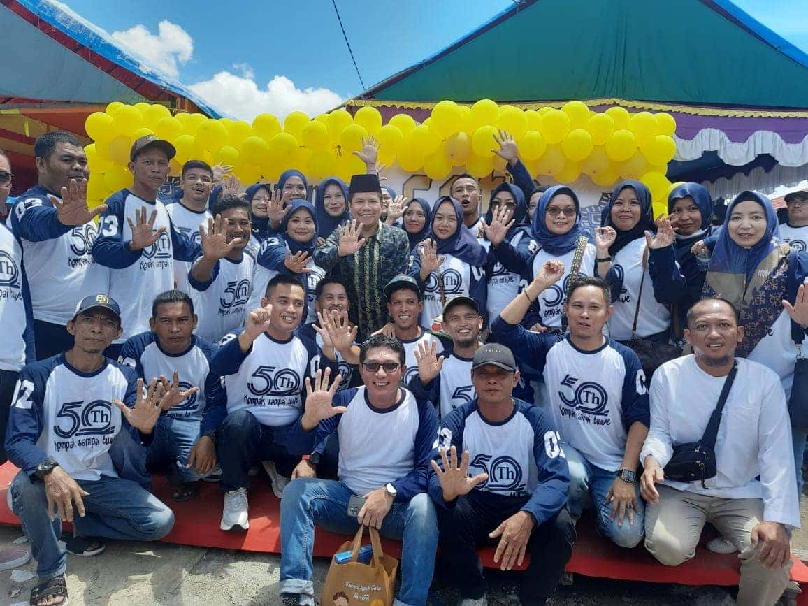 HADIRI REUNI AKBAR 50 TAHUN SMPN 1 PEMANGKAT, BUPATI SATONO BERHARAP KEBERSAMAAN, SINERGI DAN KOLABORASI TIDAK BERHENTI SAMPAI DISINI