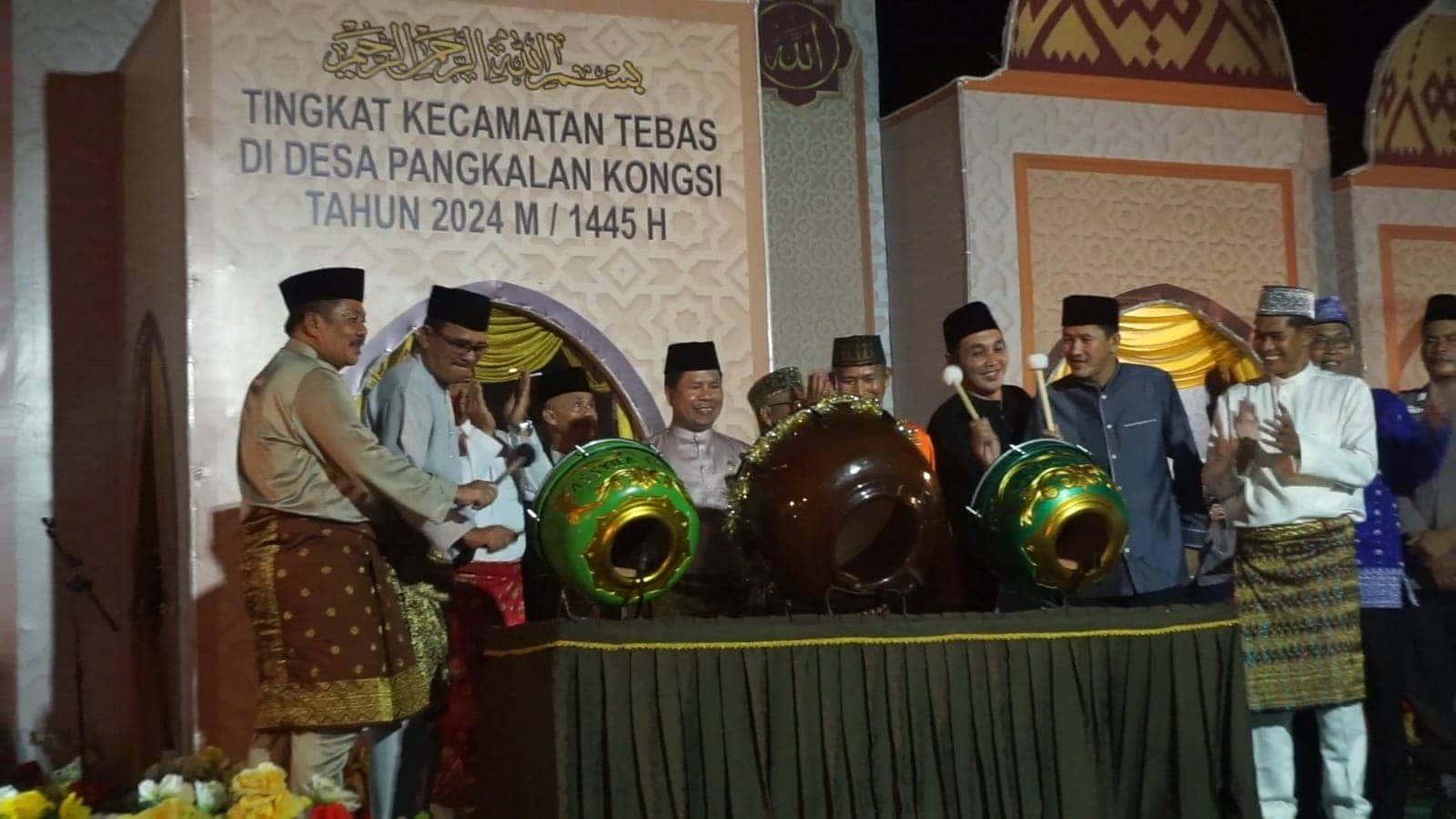 Bupati Satono dan Ketua LPTQ Hasanusi Sanjung Kemeriahan MTQ Tebas Layaknya MTQ Tingkat Kabupaten